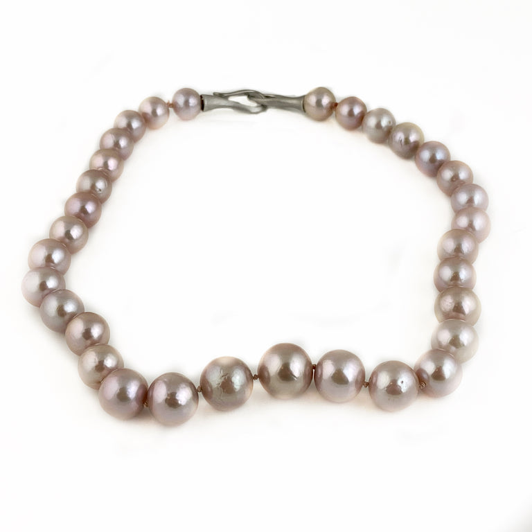 Lavender/Pink Pearl Necklace