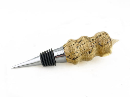 Spalted Tamarind Wood Wine Bottle Stopper