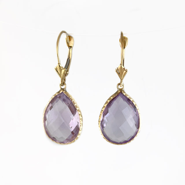 Lilac Amethyst Drop Earrings