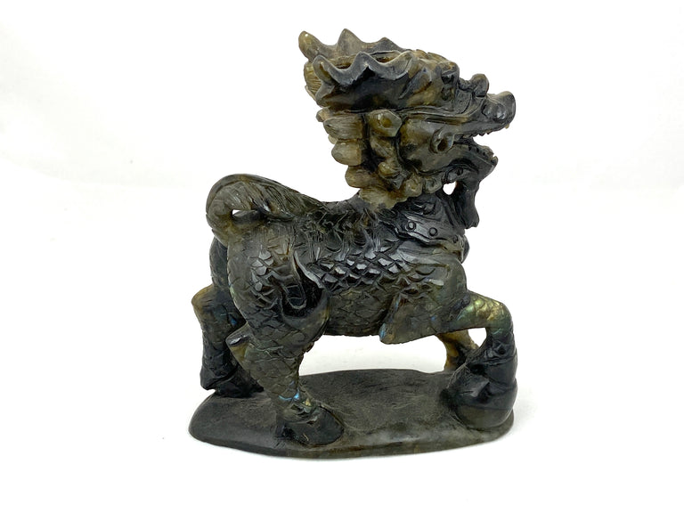 Labradorite Dragon-Horse carving