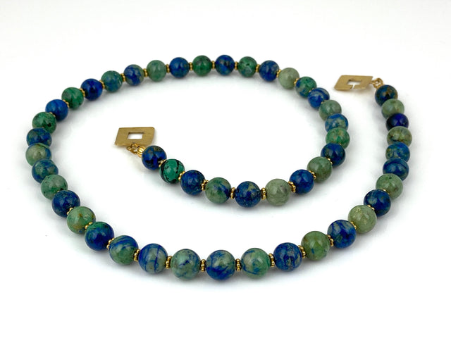 Azurite Bead Necklace