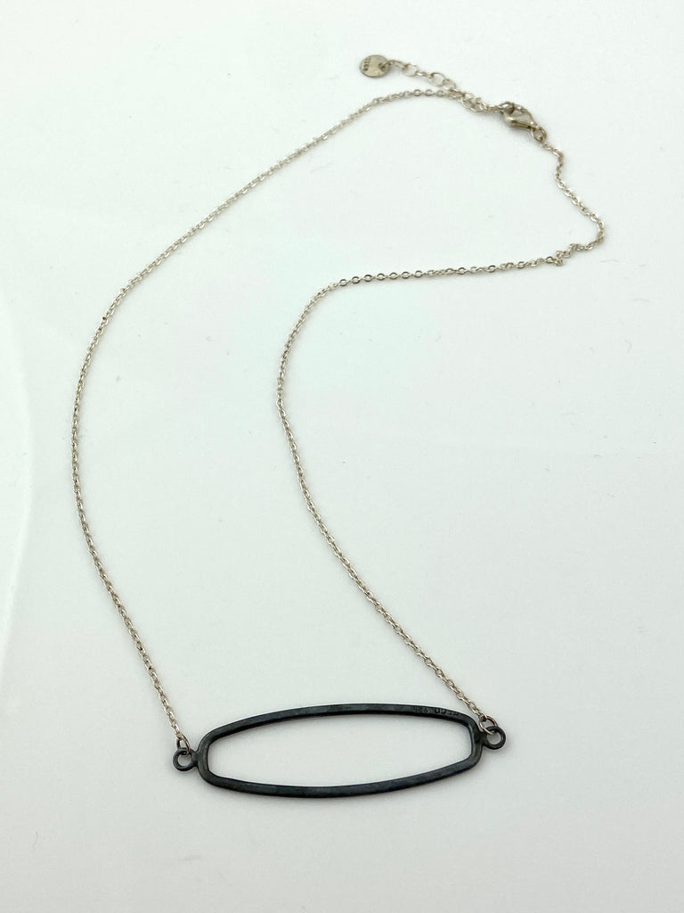 Oxidized Silver Necklace