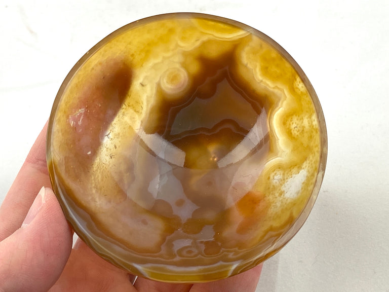 Amber Agate Bowl