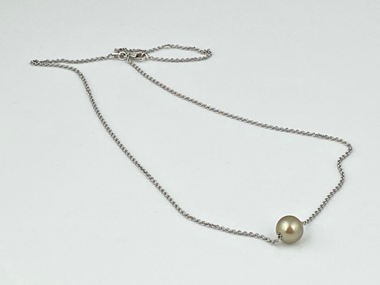 Floating Cortez Pearl  Pendant Necklace
